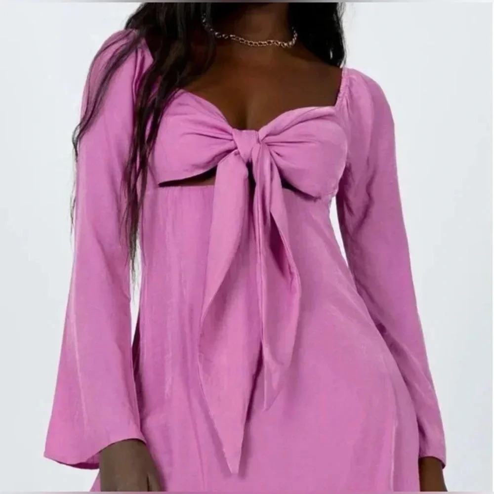 Princess Polly Adriana Pink Mini Dress Size 6 - Picture 2 of 10